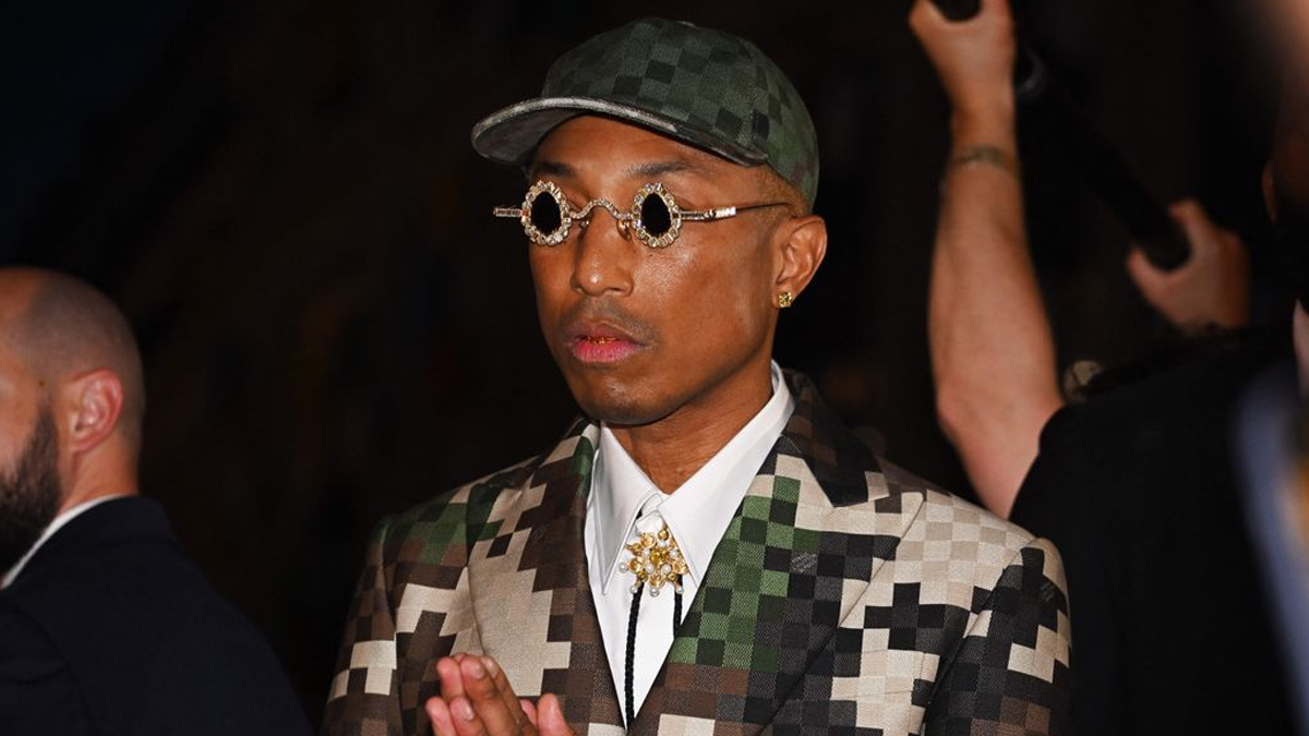 Watch Pharrell Shows Off His Louis Vuitton SS24 Collection